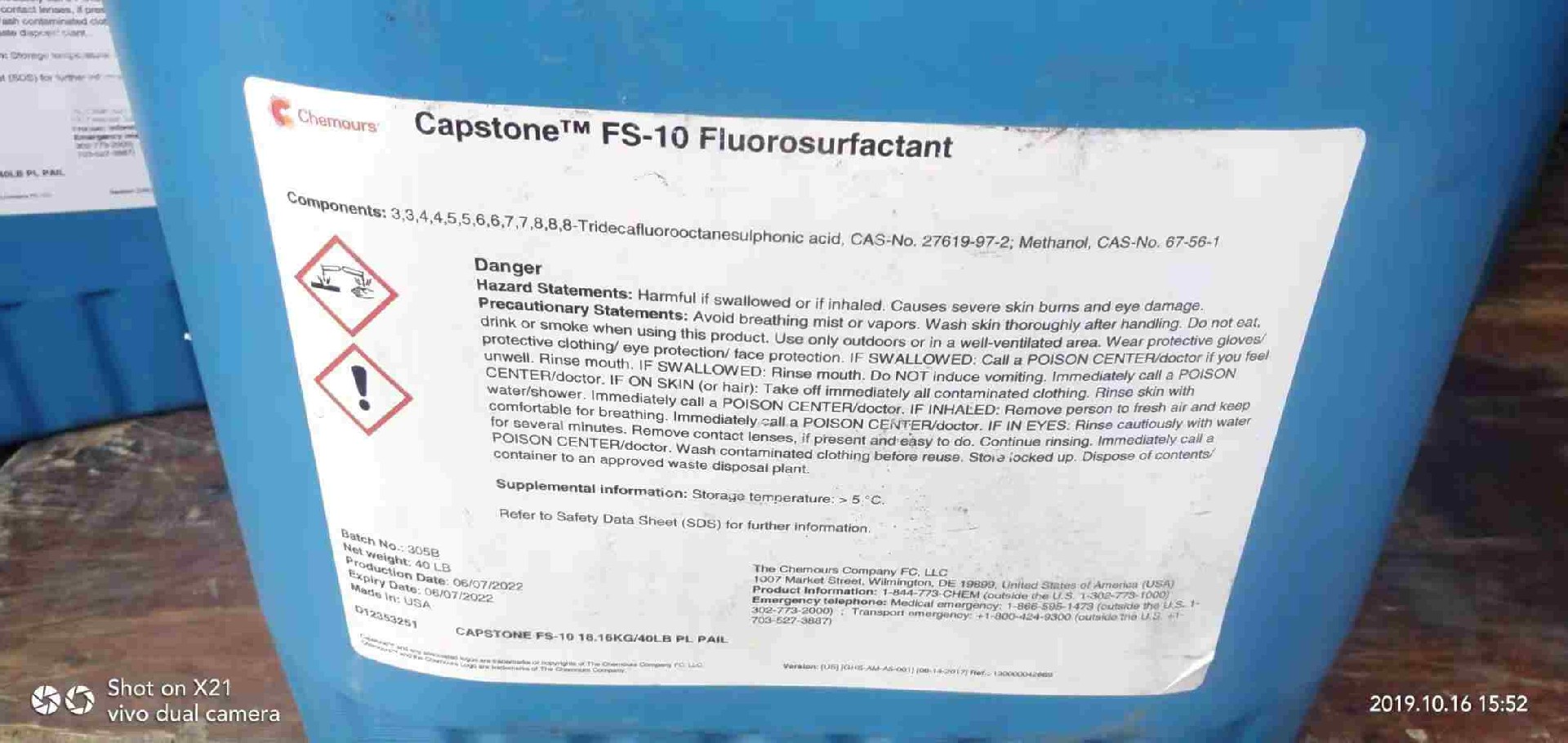 有機含氟表面活性劑Capstone?FS-10環保型陰離子氟表面活性劑,基于其六個氟碳分子的穩定結構,具有潤濕流平功能,美國科慕化學(Chemours,原杜邦DuPont)原產地進口,廠價直銷